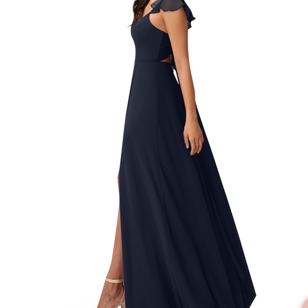 AZAZIE Everett Dress Navy size 14 - Picture 4 of 11